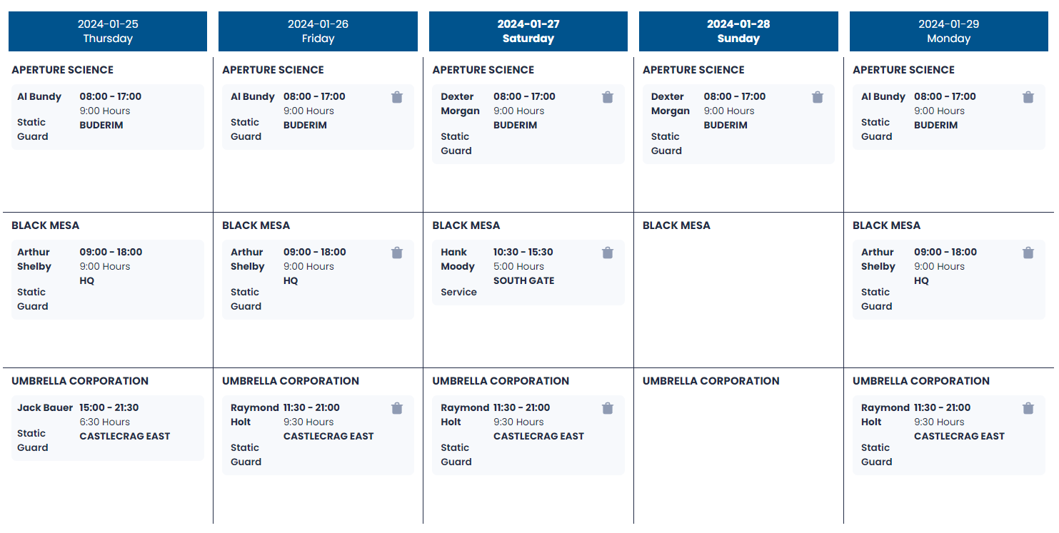 Roster